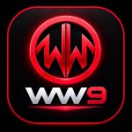 WW9 Game logo with red and white design on a black background